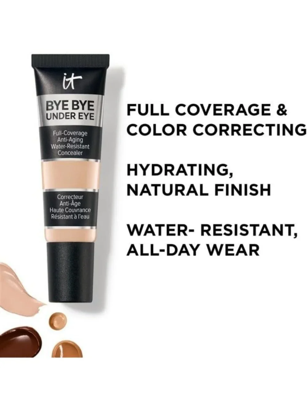 Full Coverage Anti-Aging Concealer for Dark Circles & Blemishes - Bye Bye Under
